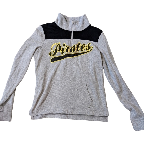 PINK VS with 5th & Ocean Clothing Pittsburgh Pirates Pull Over 1/2 Zip Size XS - Picture 3 of 10